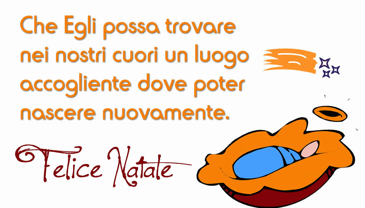 Immagine con frase religiosa per auguri di Natale