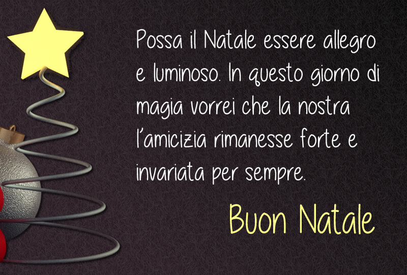 Immagine di sfondo nero con messaggio di buone feste: Possa la tua vigilia di Natale essere gioiosa e luminosa.