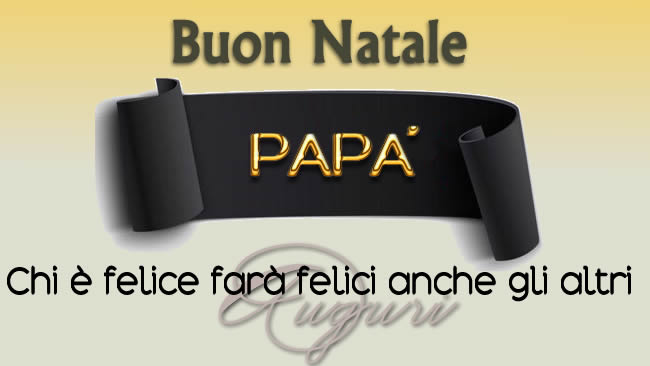 immagine elegante da inviare al padre come biglietto di auguri di Natale e con una bella frase già inserita