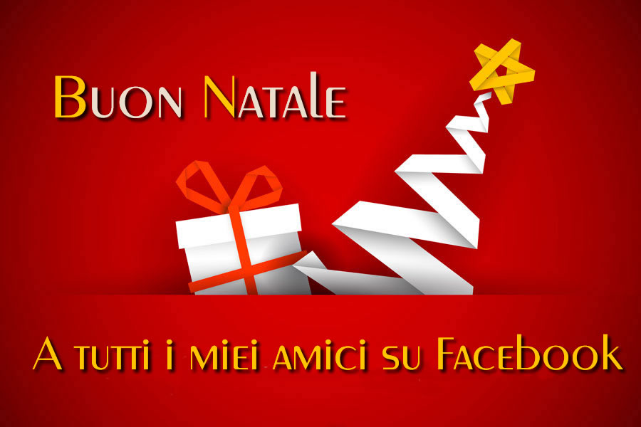 Immagine da condividere sul tuo profilo di Facebook per gli auguri a tutti i tuoi amici per Natale 2024