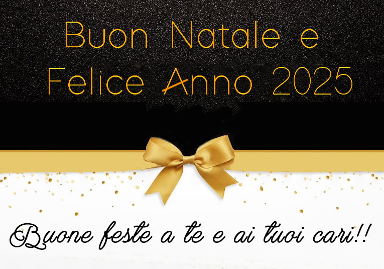 immagine elegante con testo: buone feste a te e ai tuoi!