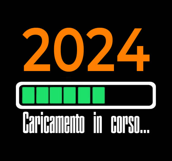 Immagine 2025 con caricamento in corso del nuovo anno