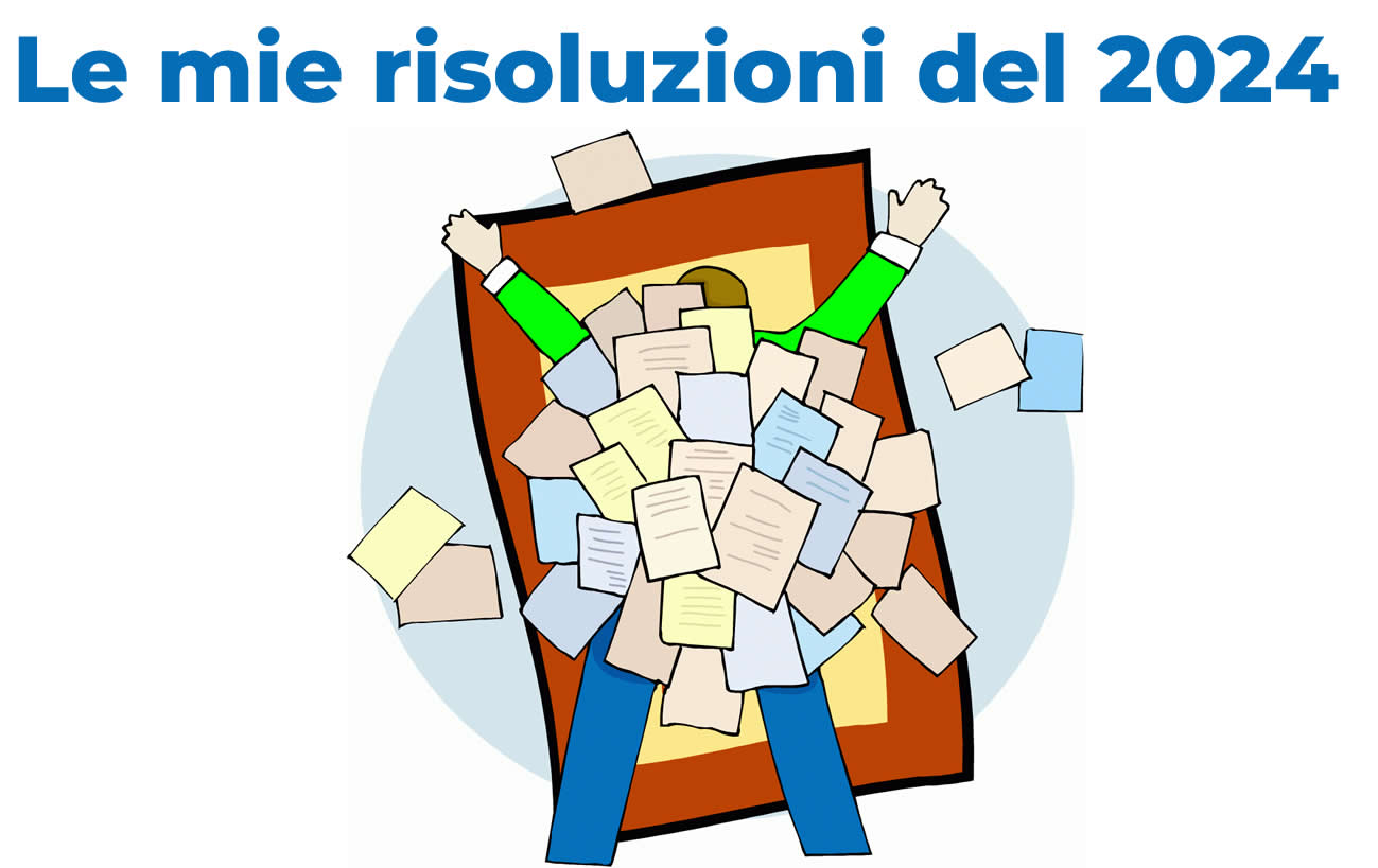 Immagine con le mie risoluzioni e promesse del 2025