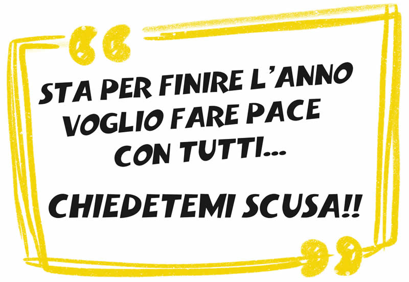 Immagine con frase umoristica per il 2025